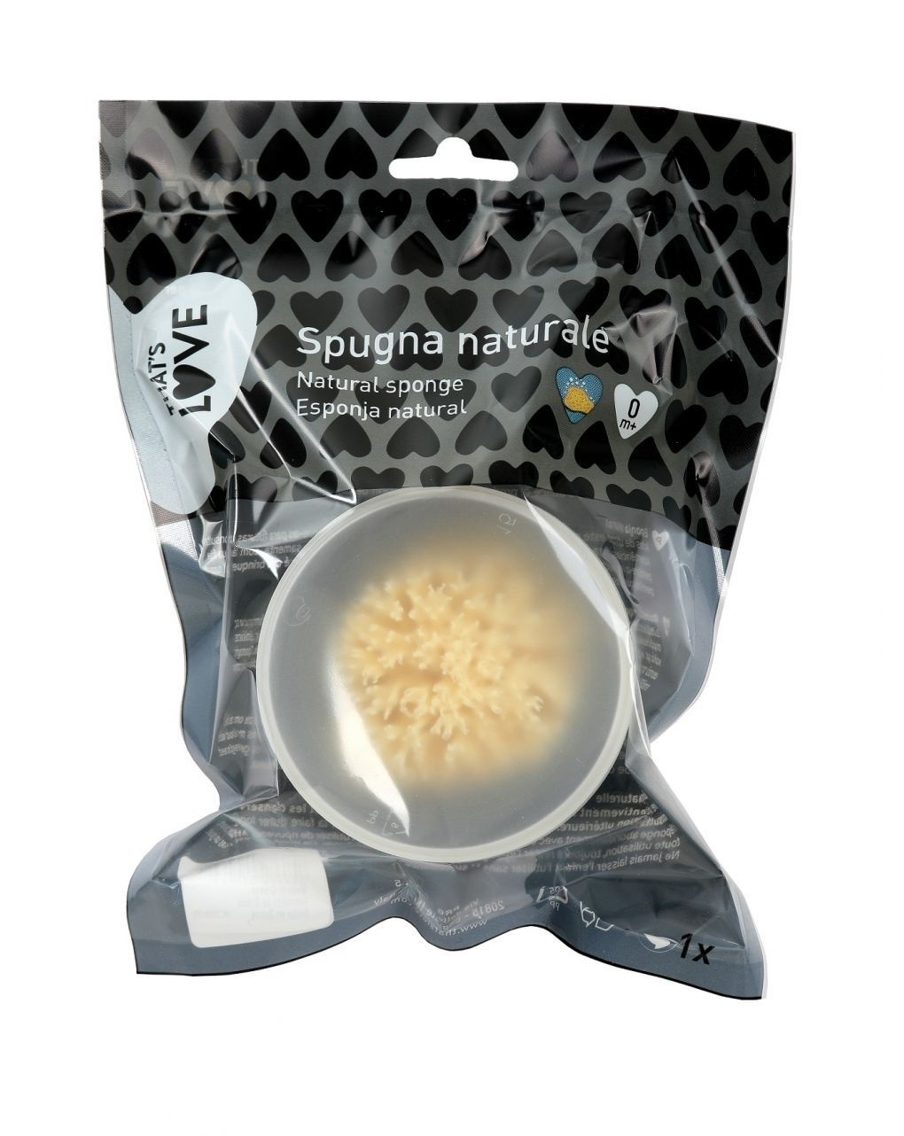 Spugna naturale con contenitore - that's love