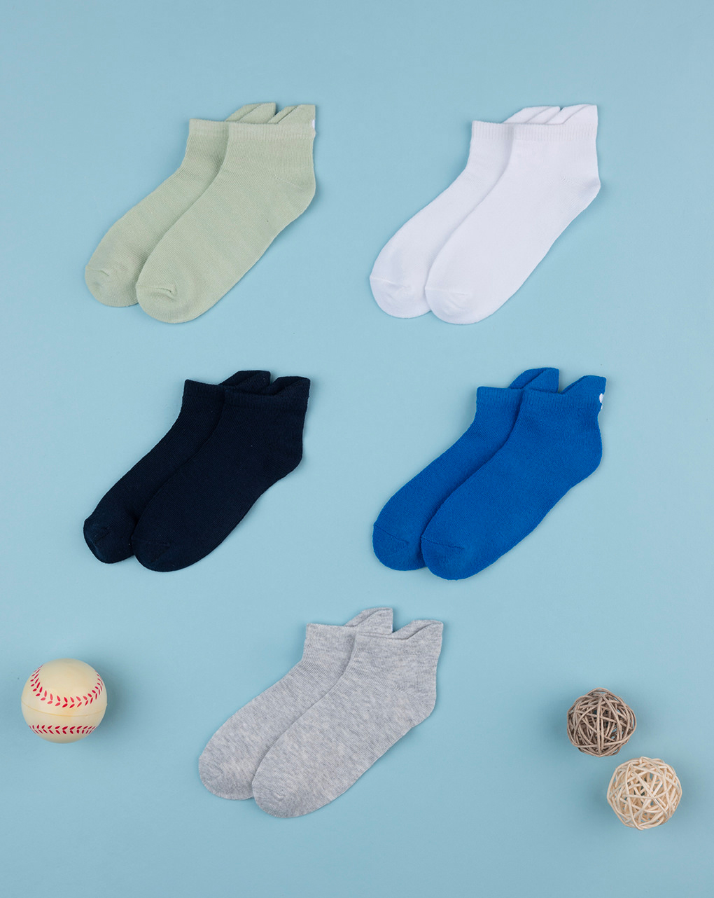 Pack 5 calze bimbo multicolor