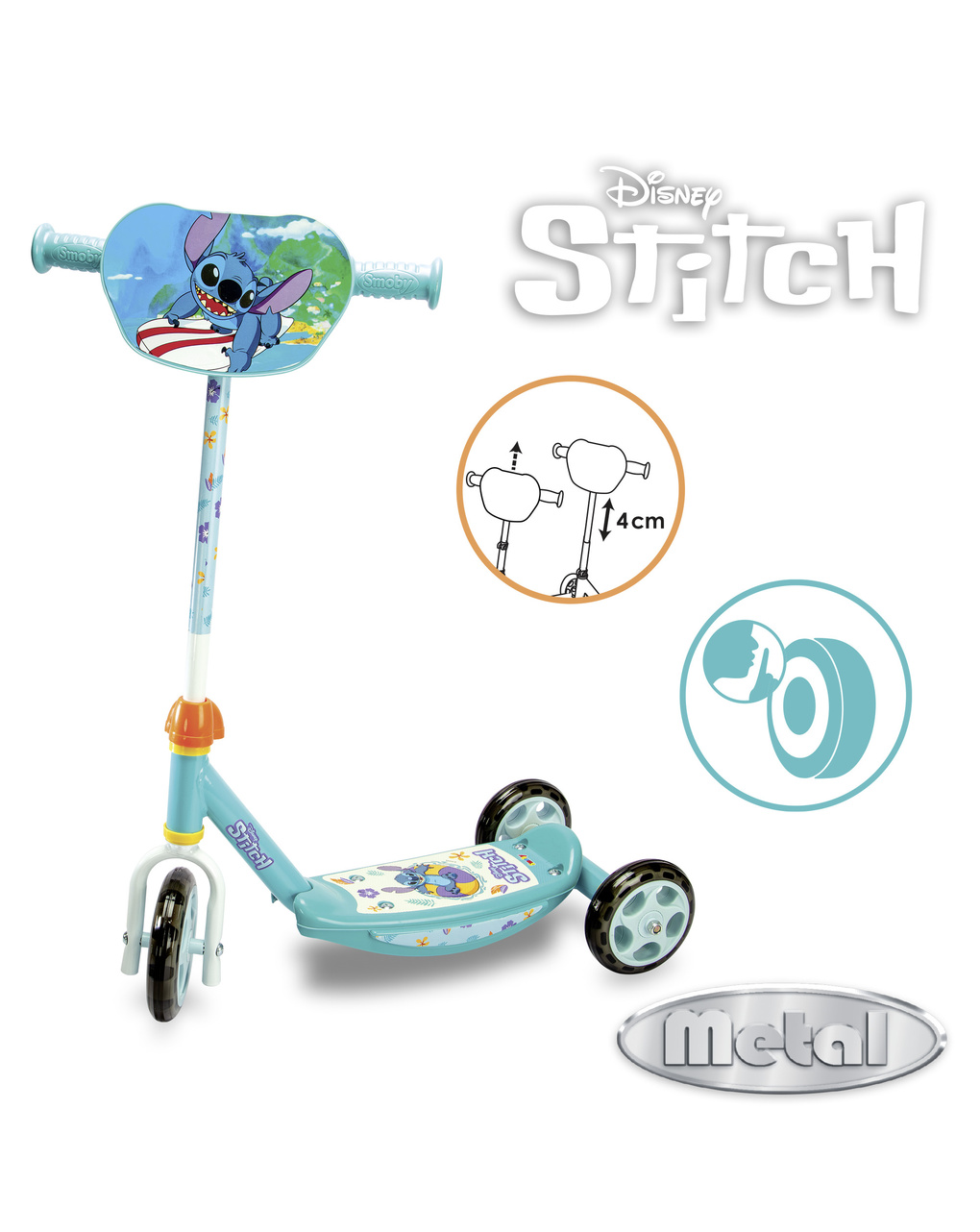 Monopattino tre ruote stitch -3+ - simba
