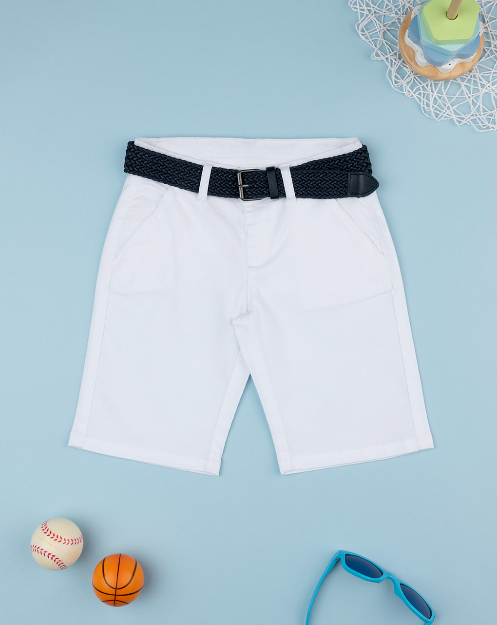 Bermuda bimbo bianco