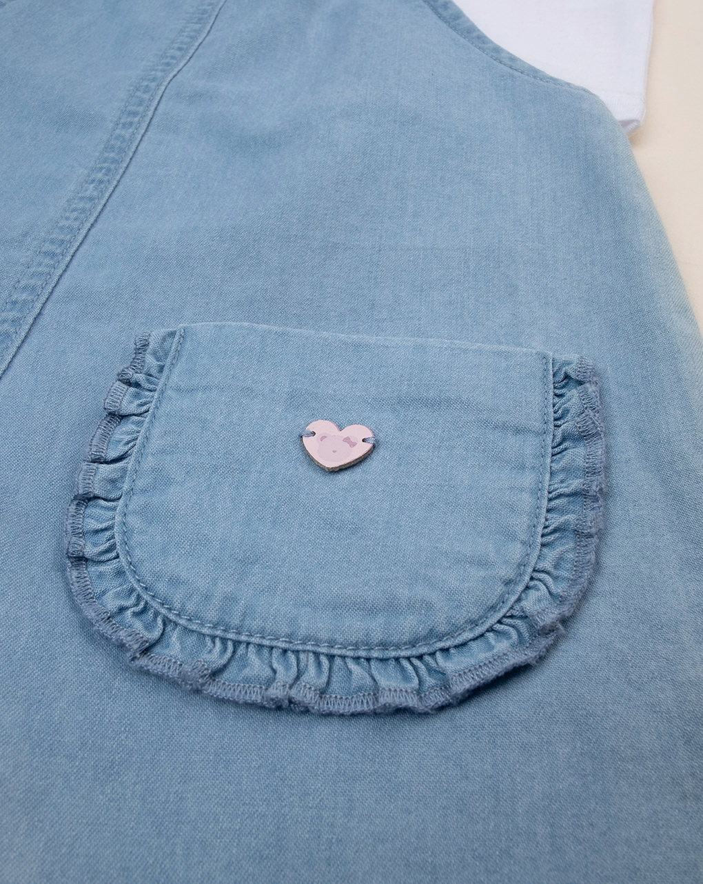 Completo salopette bimba con t-shirt