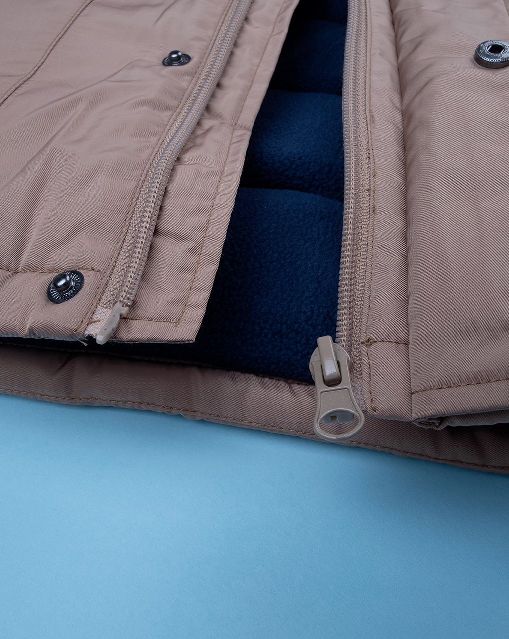 Piumino bimbo marrone