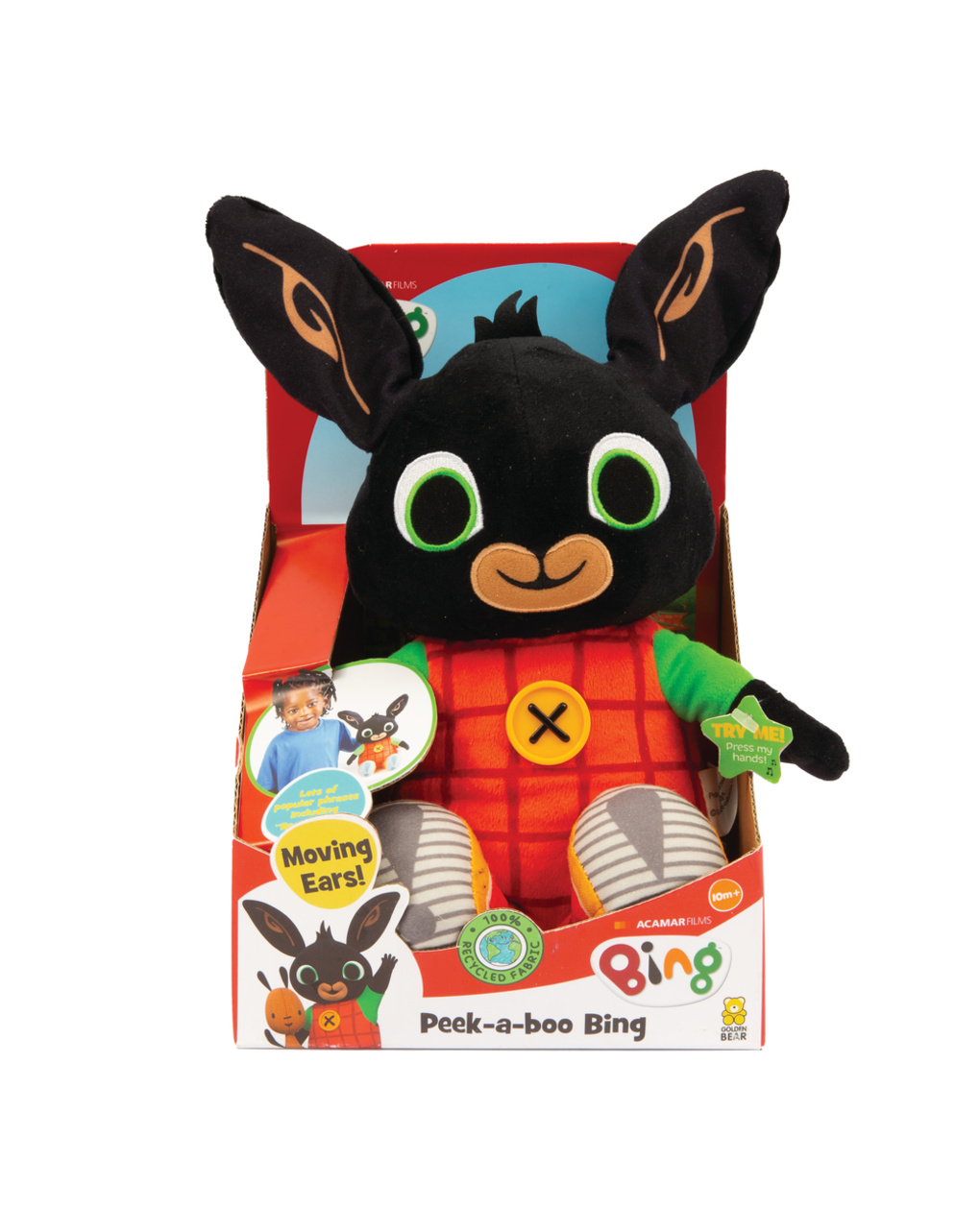 Giochi preziosi - bing - peek a boo - peluche interattivo 28cm