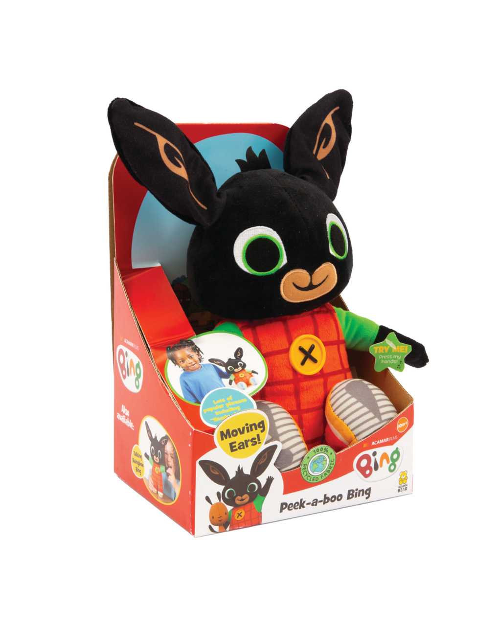 Giochi preziosi - bing - peek a boo - peluche interattivo 28cm