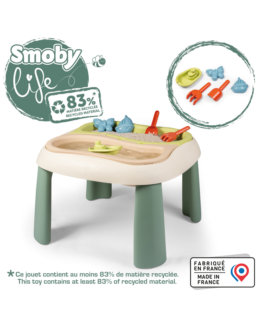 Tavolo da gioco smoby  life sand & water - 18m+ - smoby