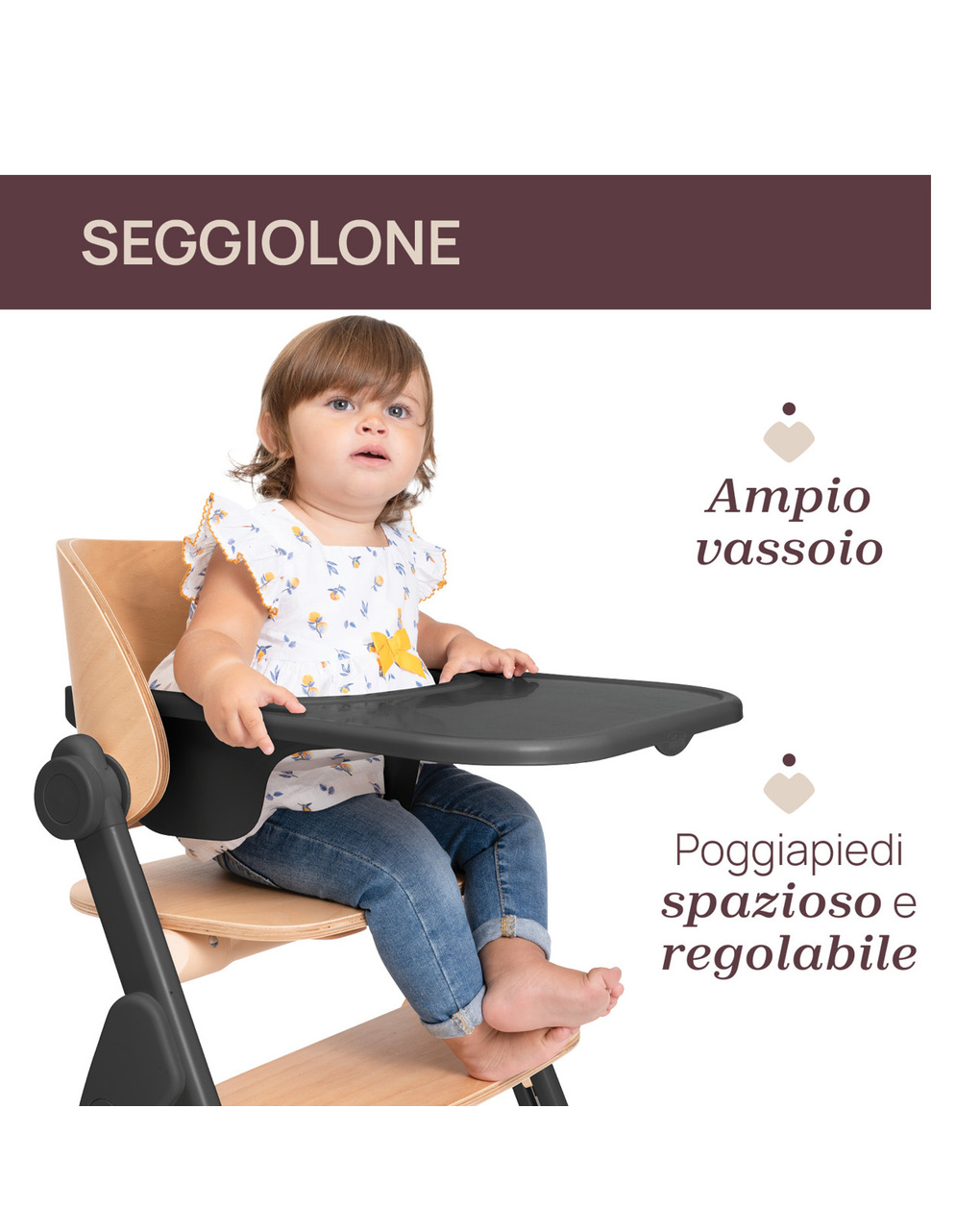 Sedia evolutiva meraviglia ebony - chicco