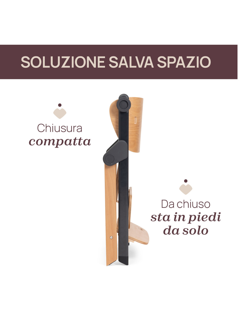 Sedia evolutiva meraviglia ebony - chicco