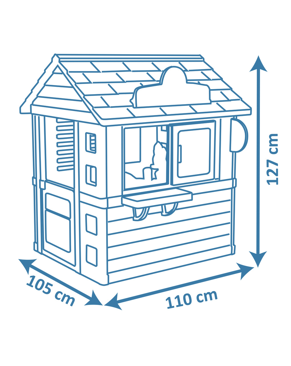 Casetta sweety corner per bambini - 2+ - smoby life