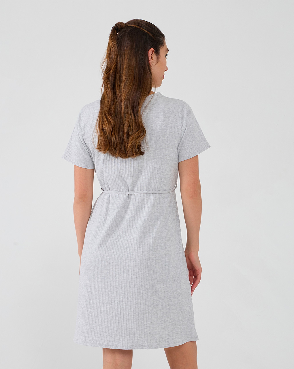 Camicia da notte per parto a costine