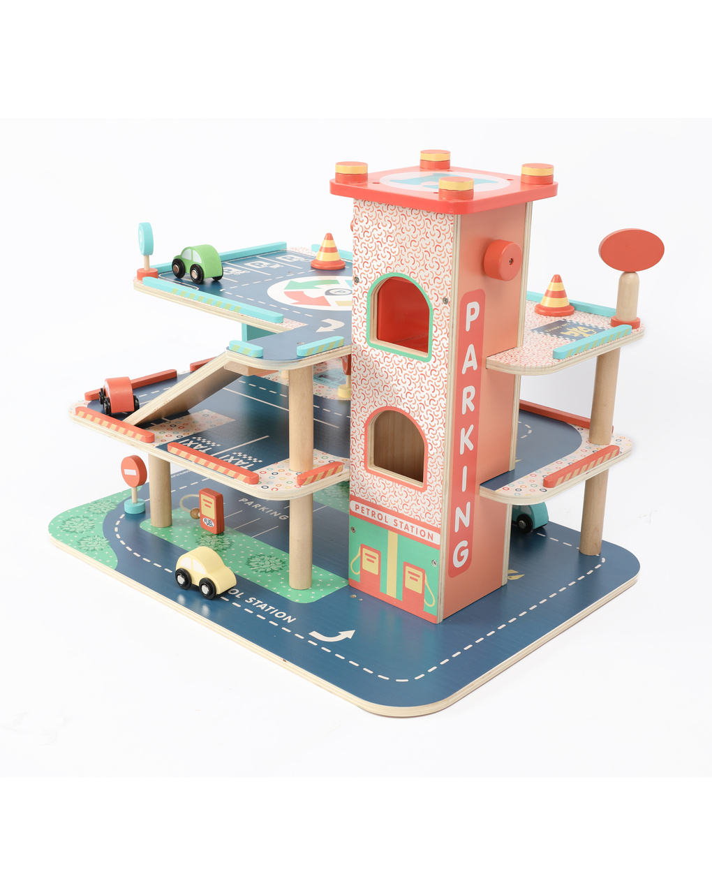 Garage a tre piani in legno - 18m+ - wood "n" play