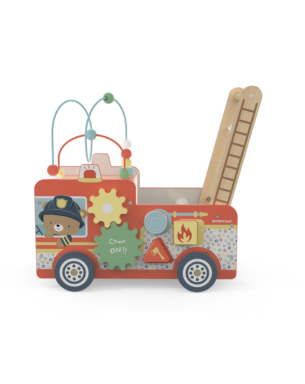 Primi passi camion dei pompieri - 18m+ - wood "n" play