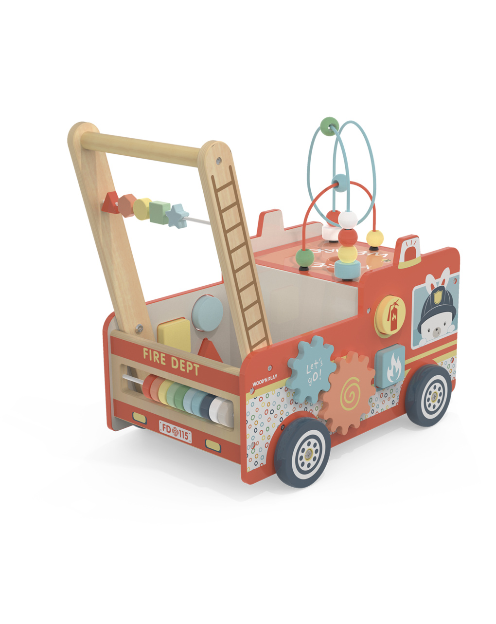 Primi passi camion dei pompieri - 18m+ - wood "n" play