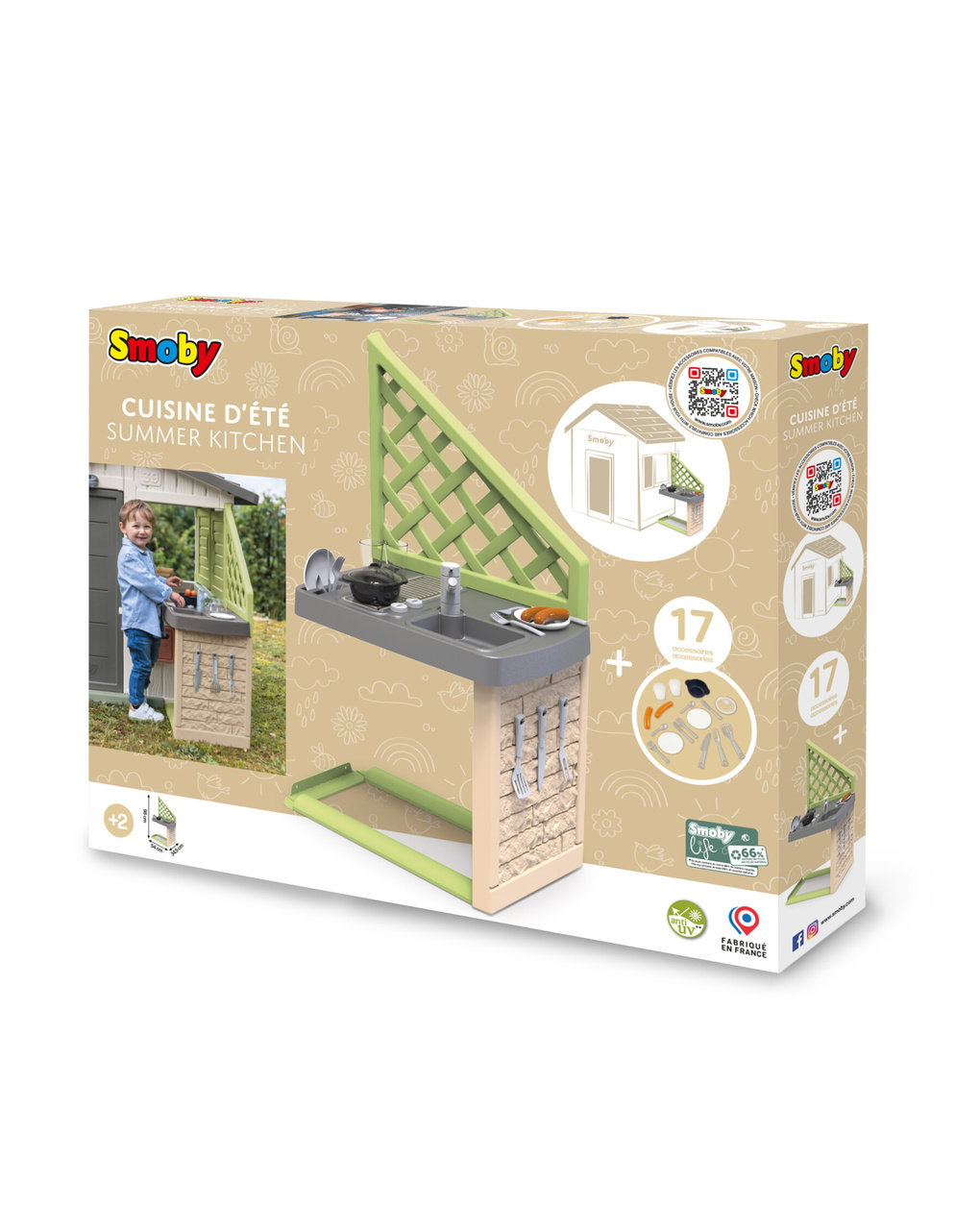 Smoby life cucina - accessori  casette - 2+