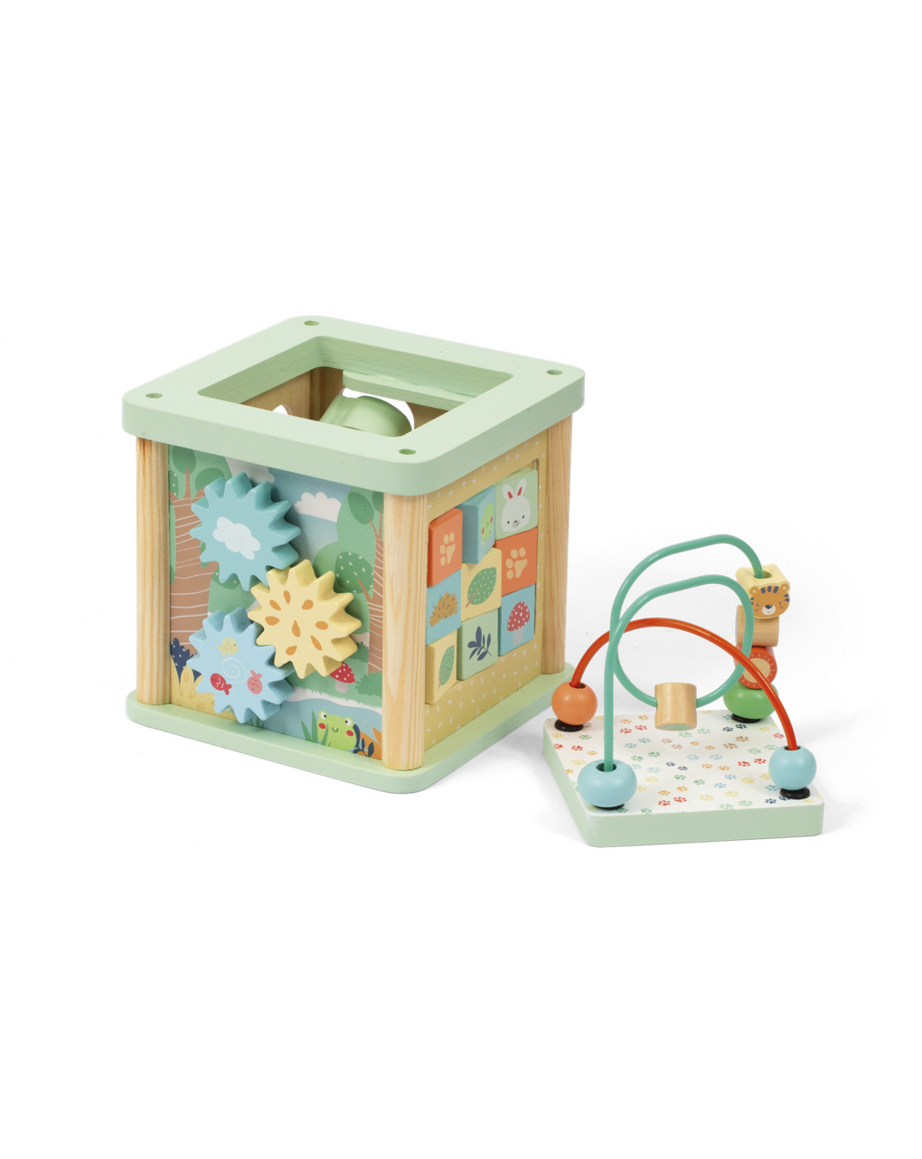 Cubo multiattività in legno - 18m+ - wood "n" play