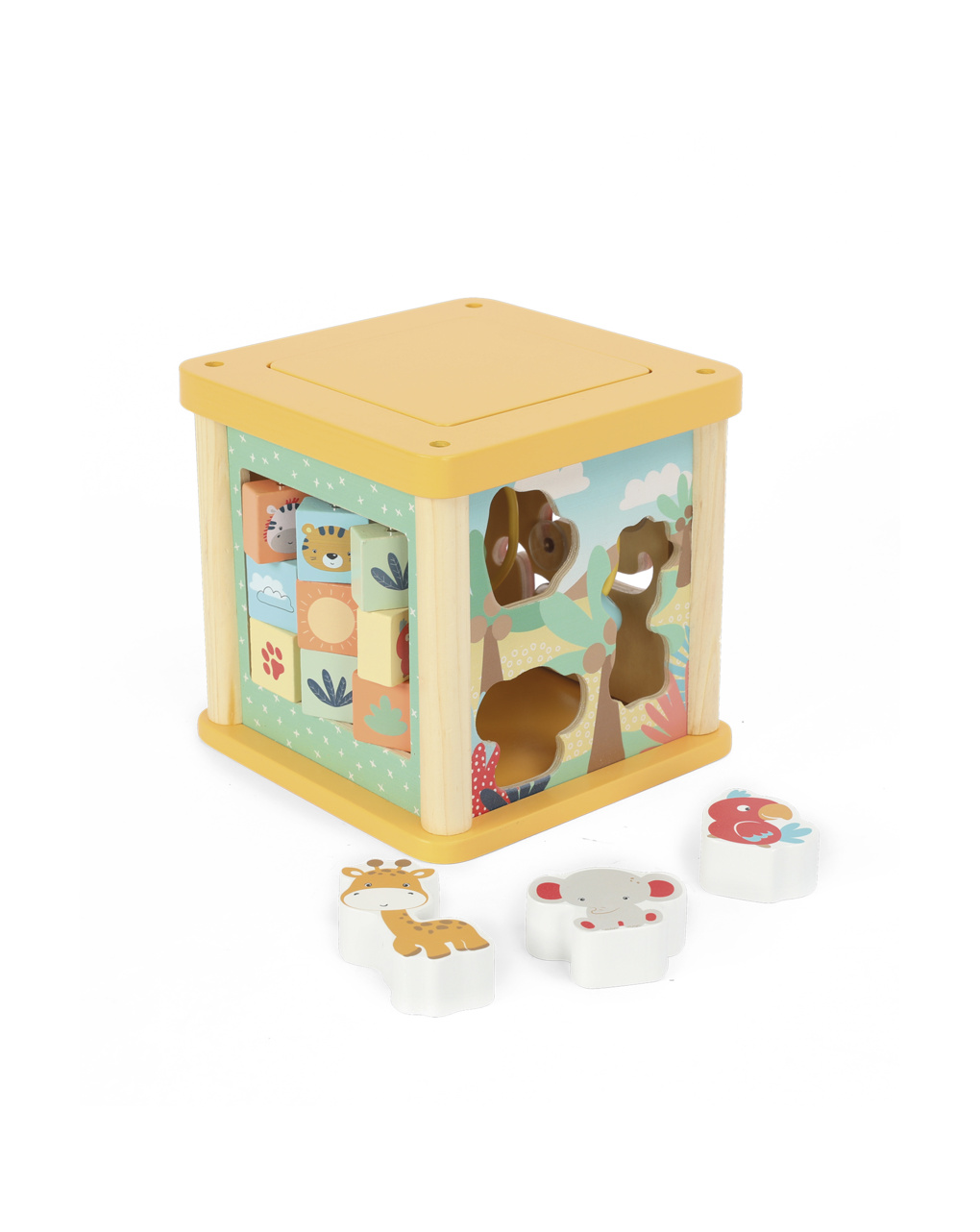 Cubo multiattività in legno - 18m+ - wood "n" play