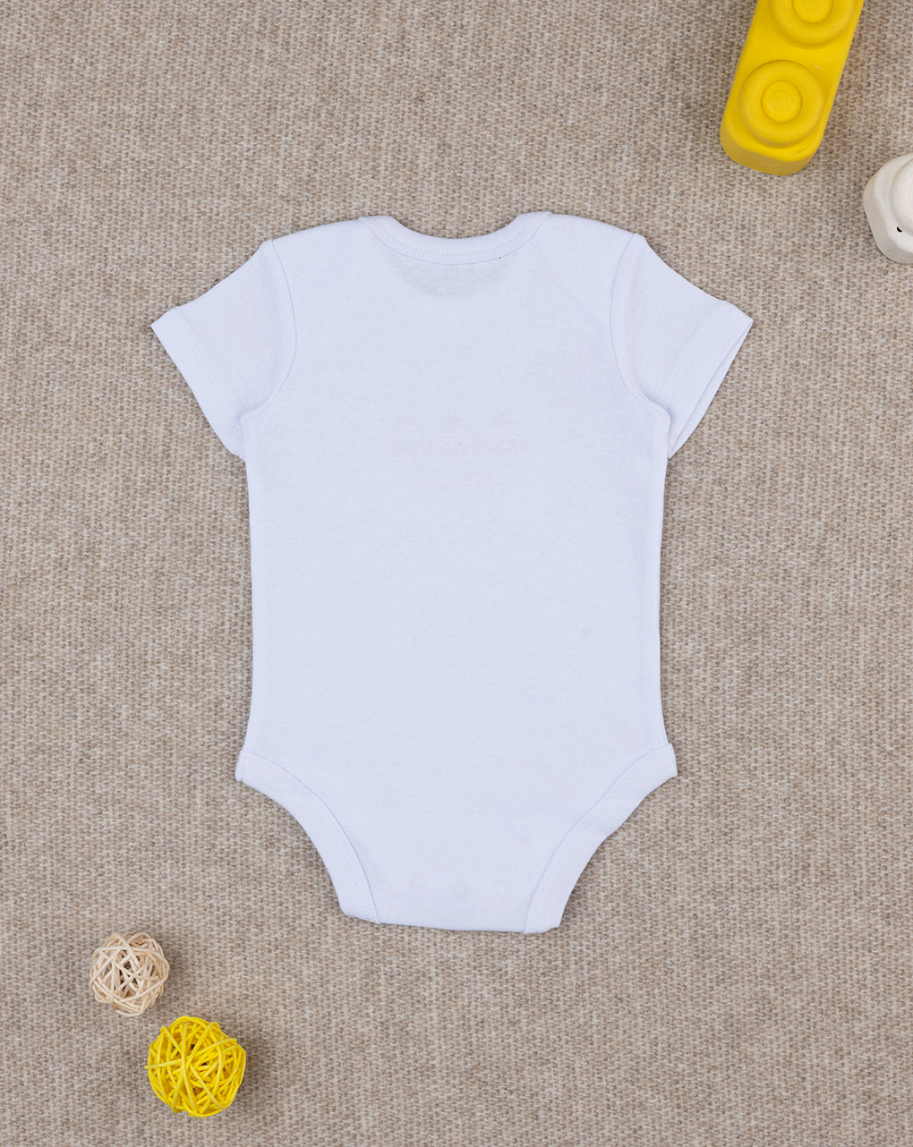 Body unisex smile ricamo paperelle