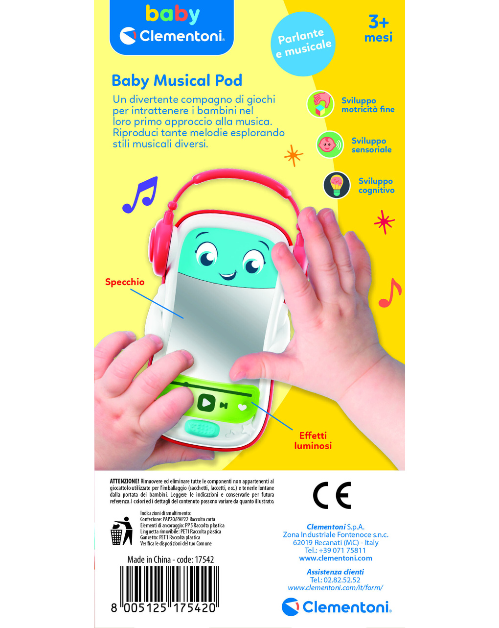 Baby music pod - 3m+ - baby clementoni