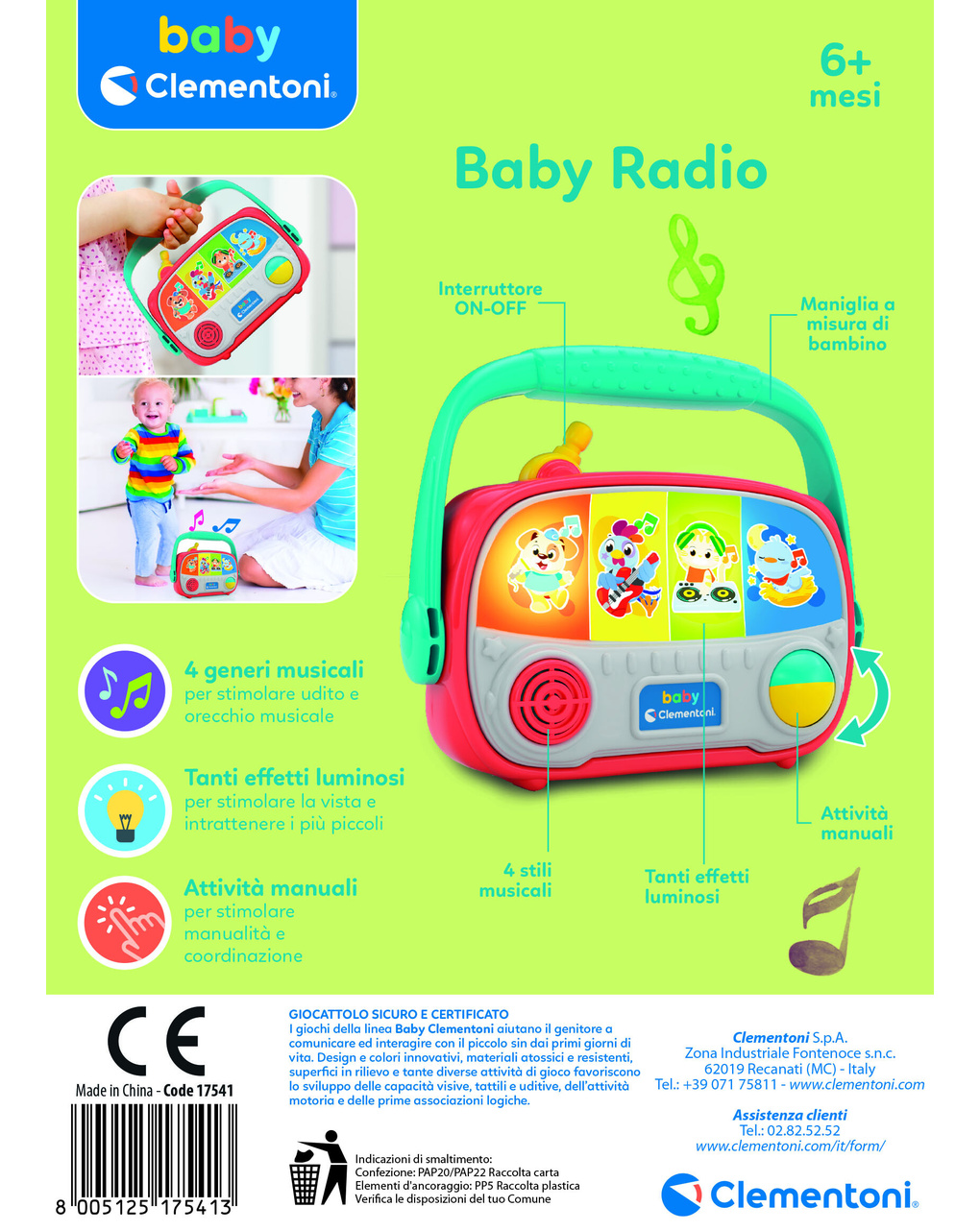 Baby music pod - 3m+ - baby clementoni
