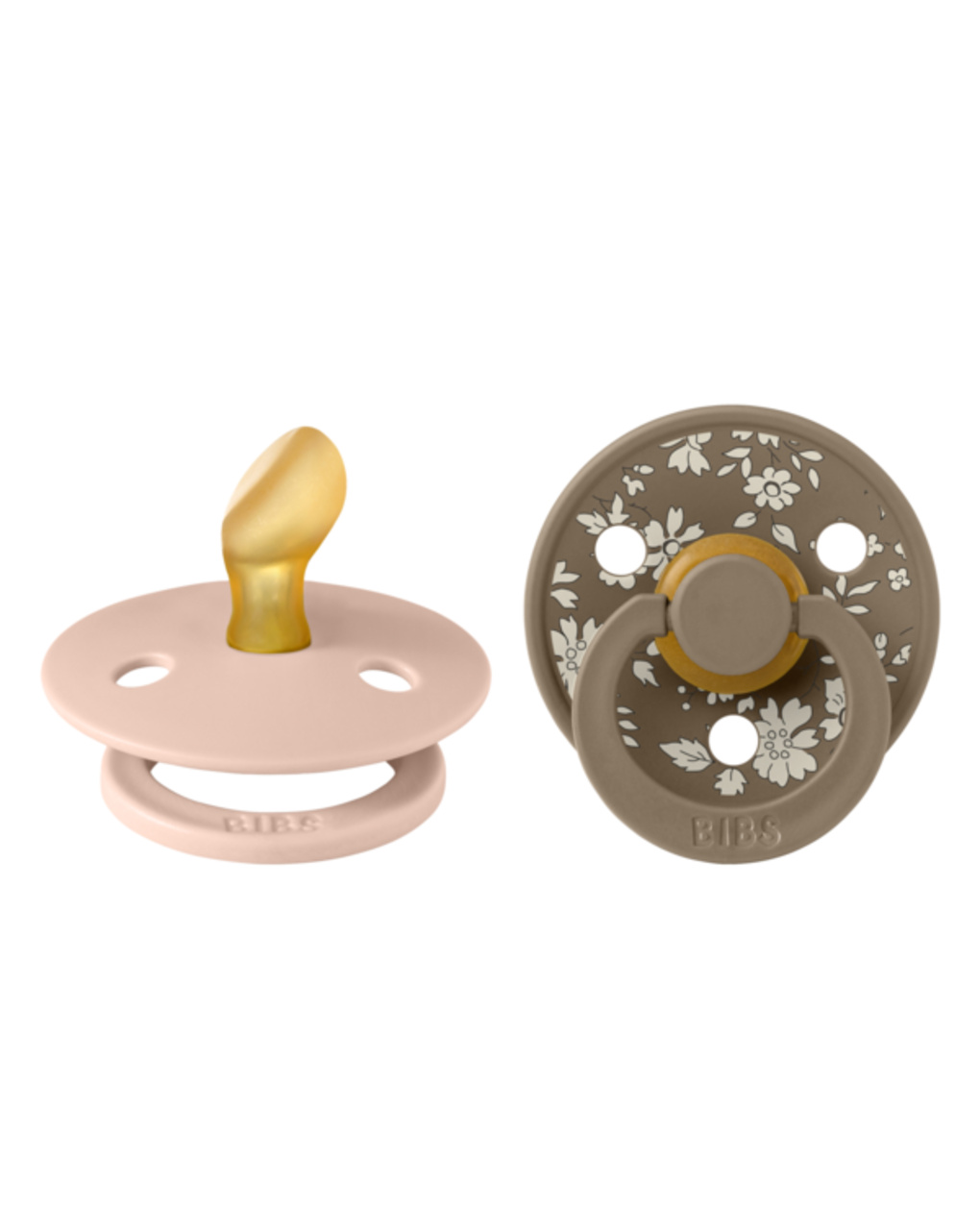 2 succhieti lattice rosa cipria - mattone  0-6m - bibs x liberty