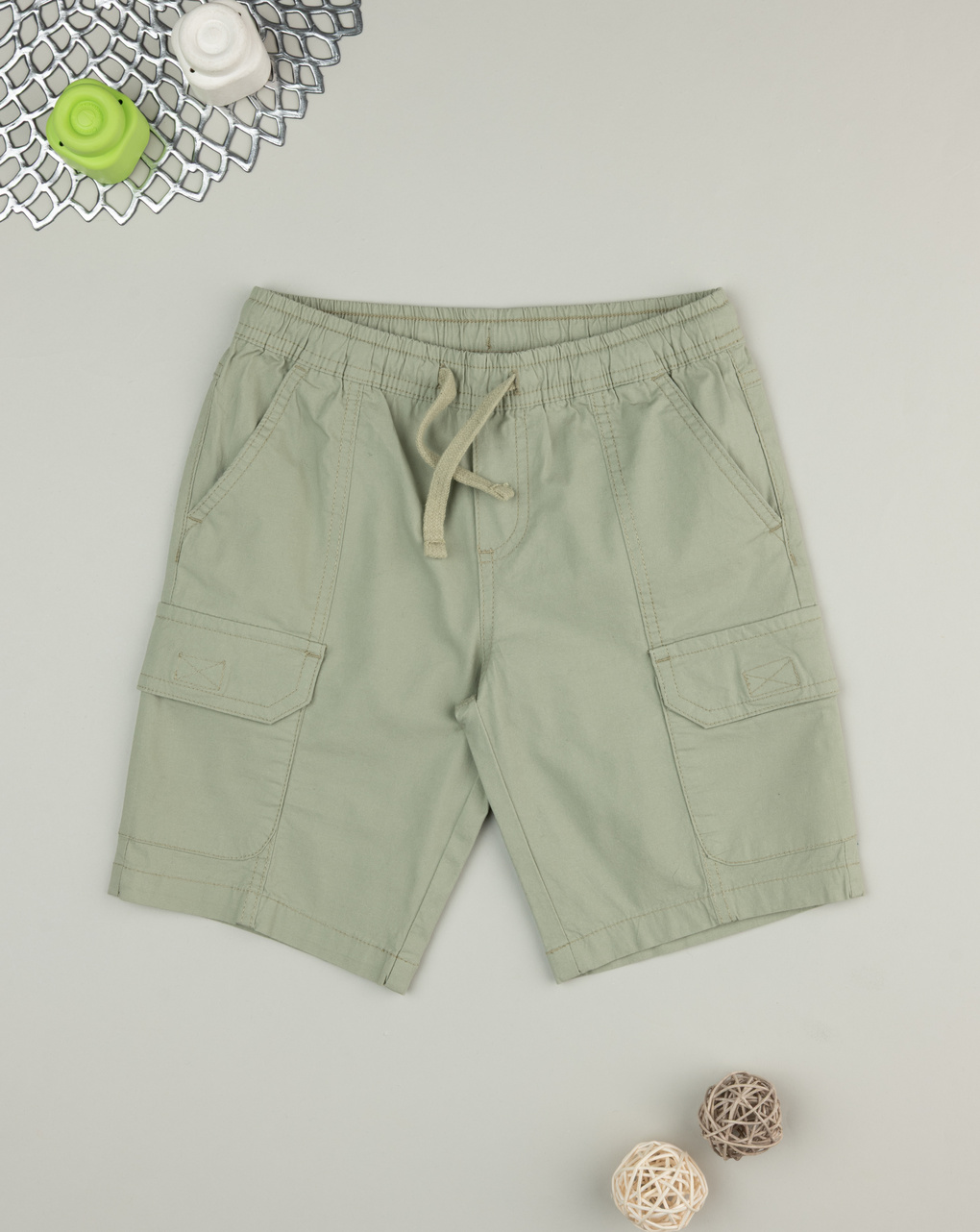 Shorts bimbo verdi cargo