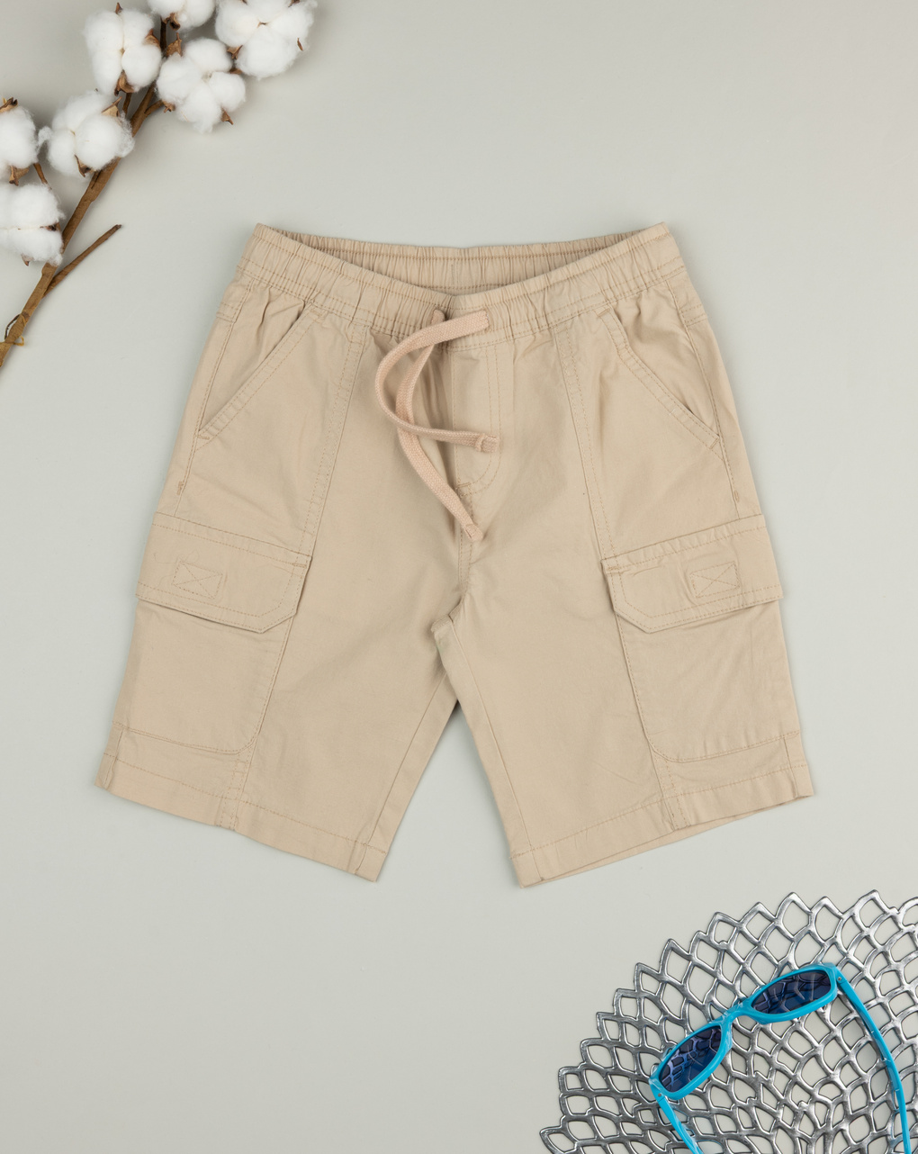 Short bimbo beige cargo