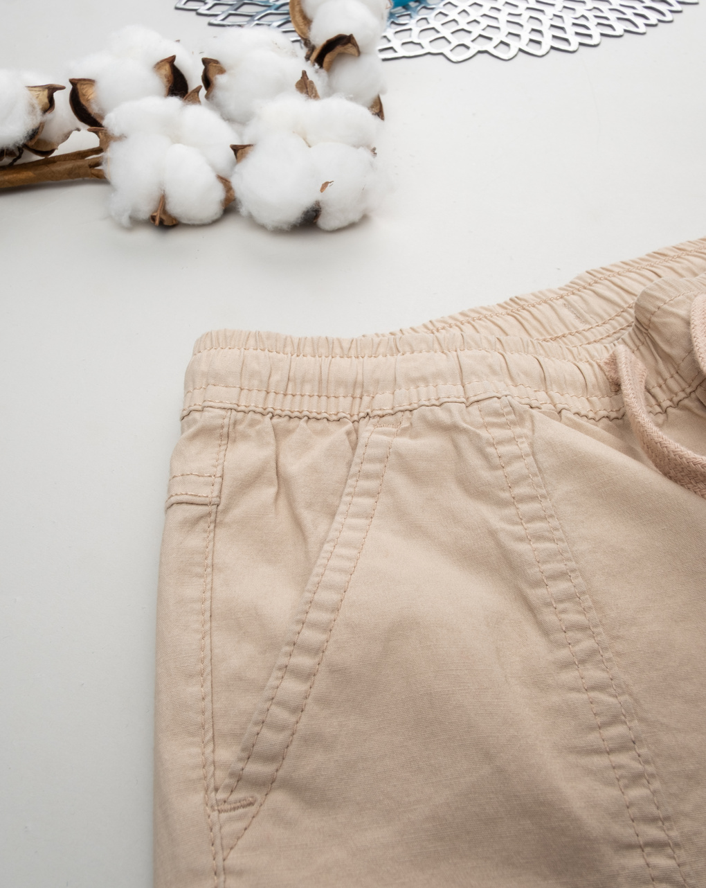 Short bimbo beige cargo
