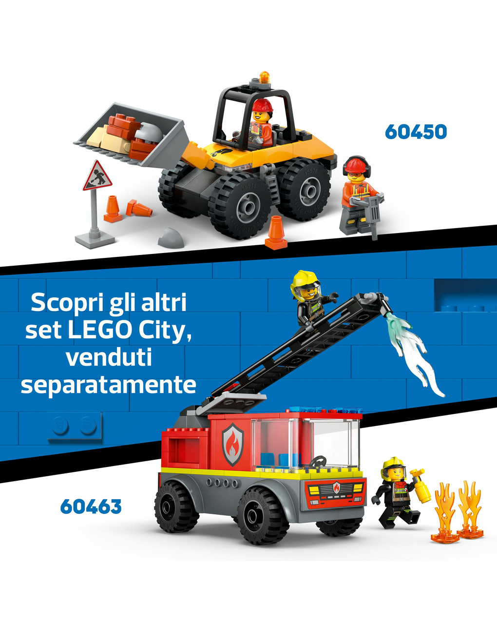 Trattore agricolo rosso con rimorchio e pecore – 60461 – lego city
