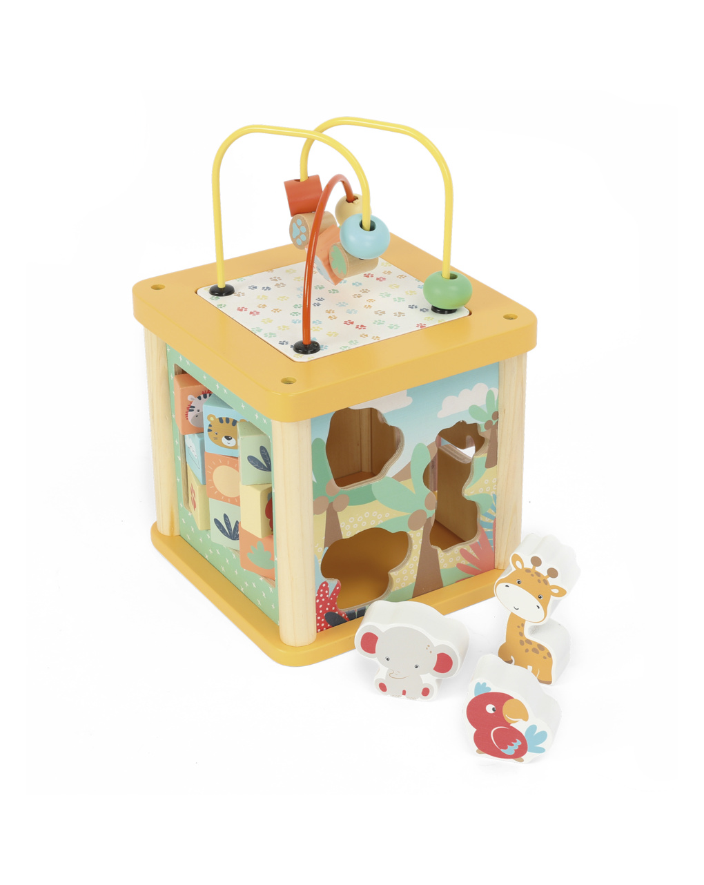 Cubo multiattività in legno - 18m+ - wood "n" play