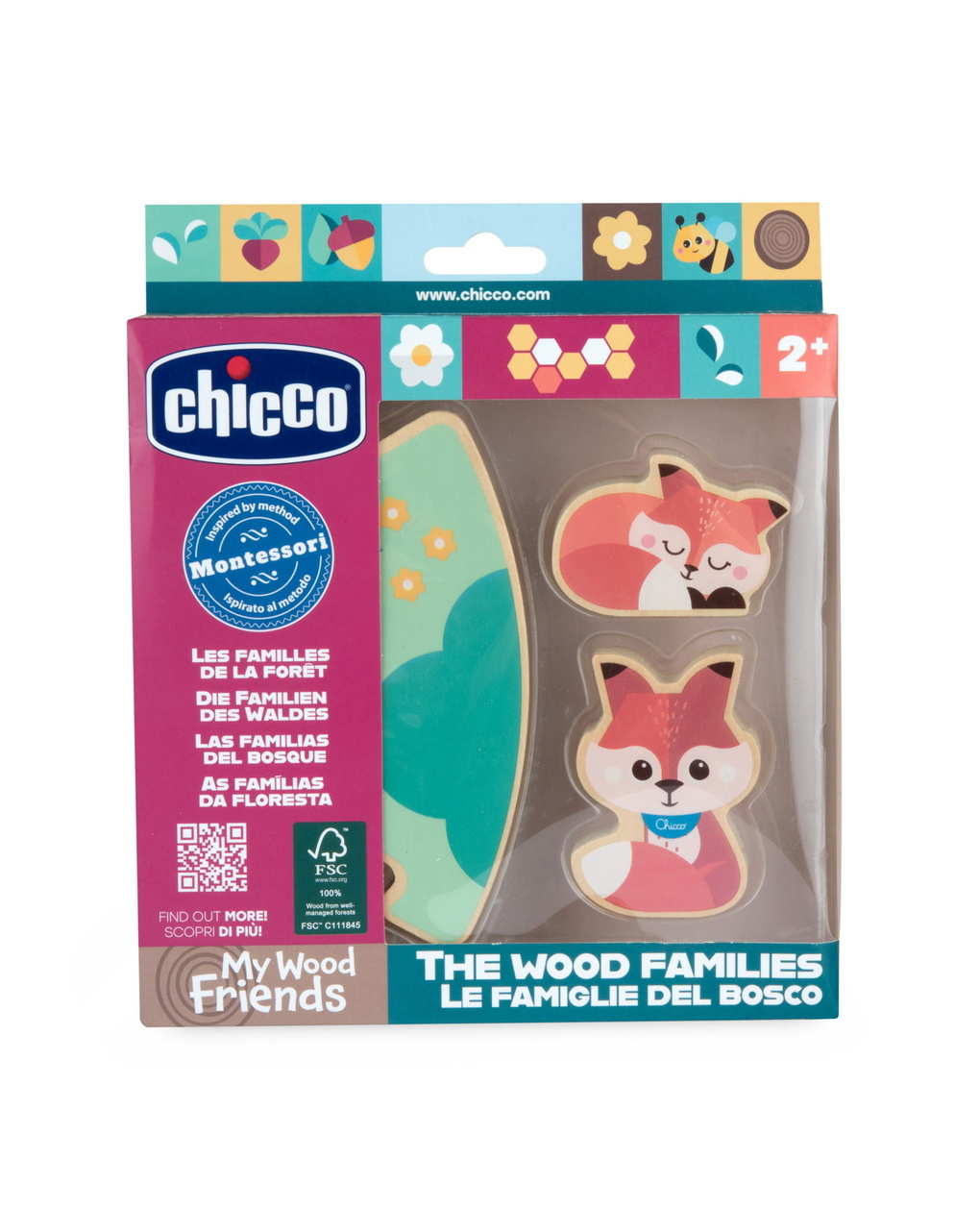 Gioco legno volpi papà - 24m+ -chicco