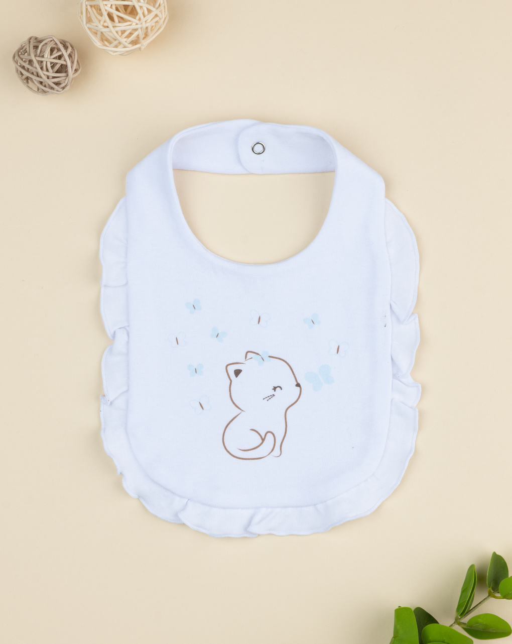 Bavaglino neonata gattino