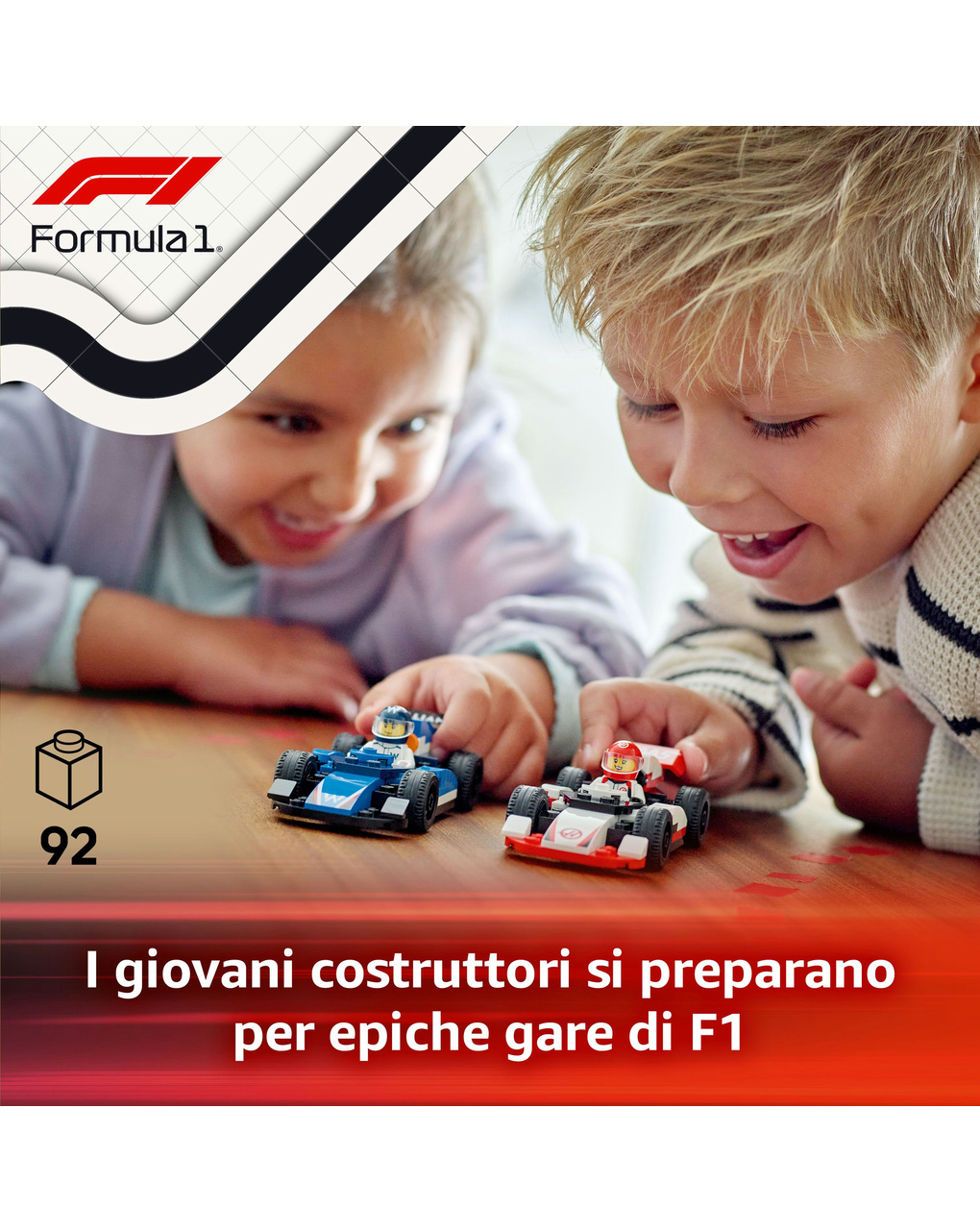 Williams racing e haas f1 – 60464 – lego city