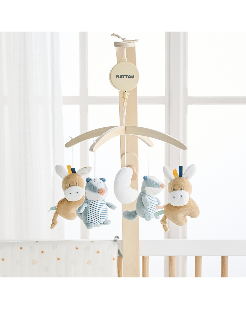 Giostrina in legno felix&romeo - 0+ - nattou