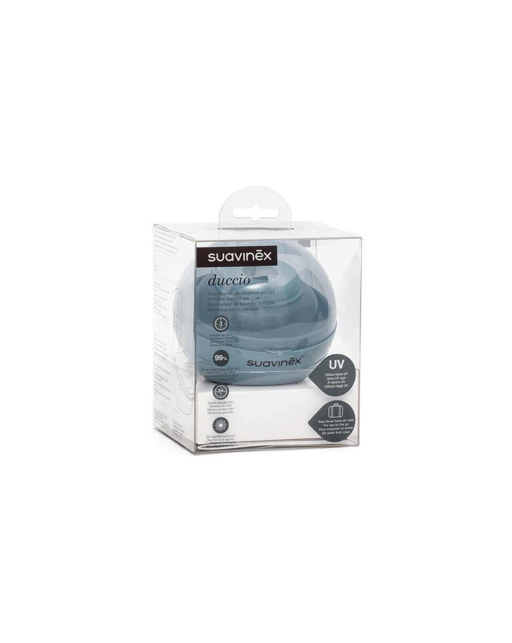 Sterilizzatore per ciuccio duccio lo sterilizzaciuccio azzurro - suavinex