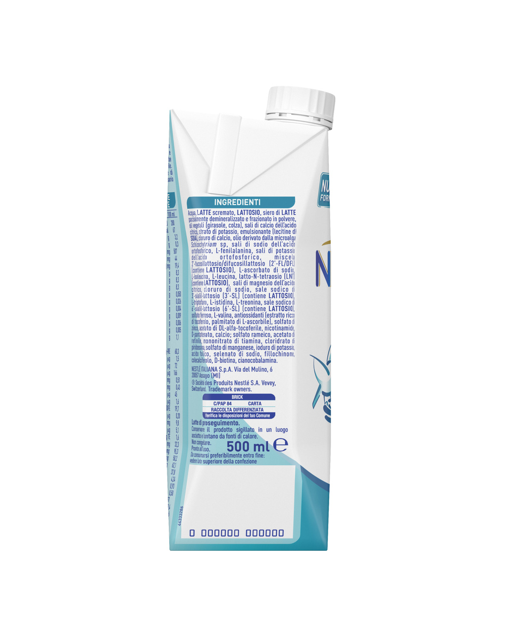 Nidina optipro 6-12 mesi latte di proseguimento liquido 500ml - nestlé