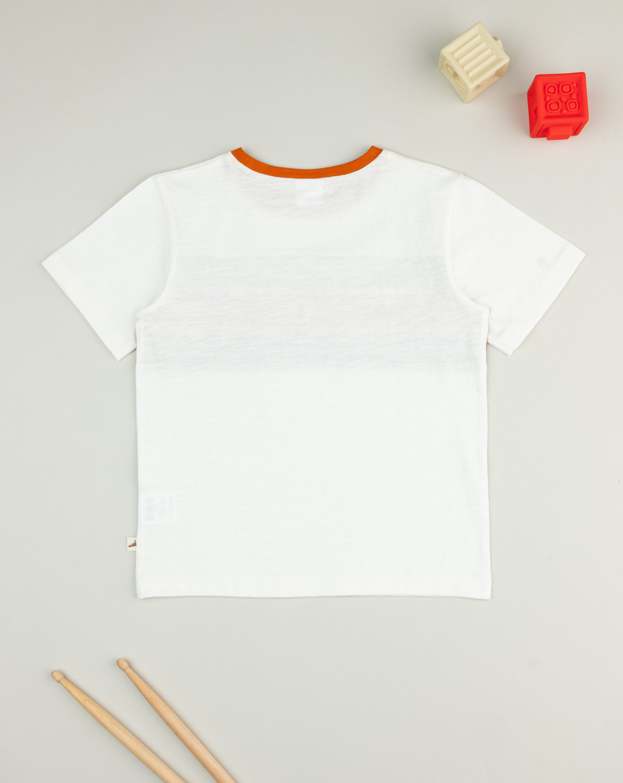 T-shirt bimbo bianca righe righe