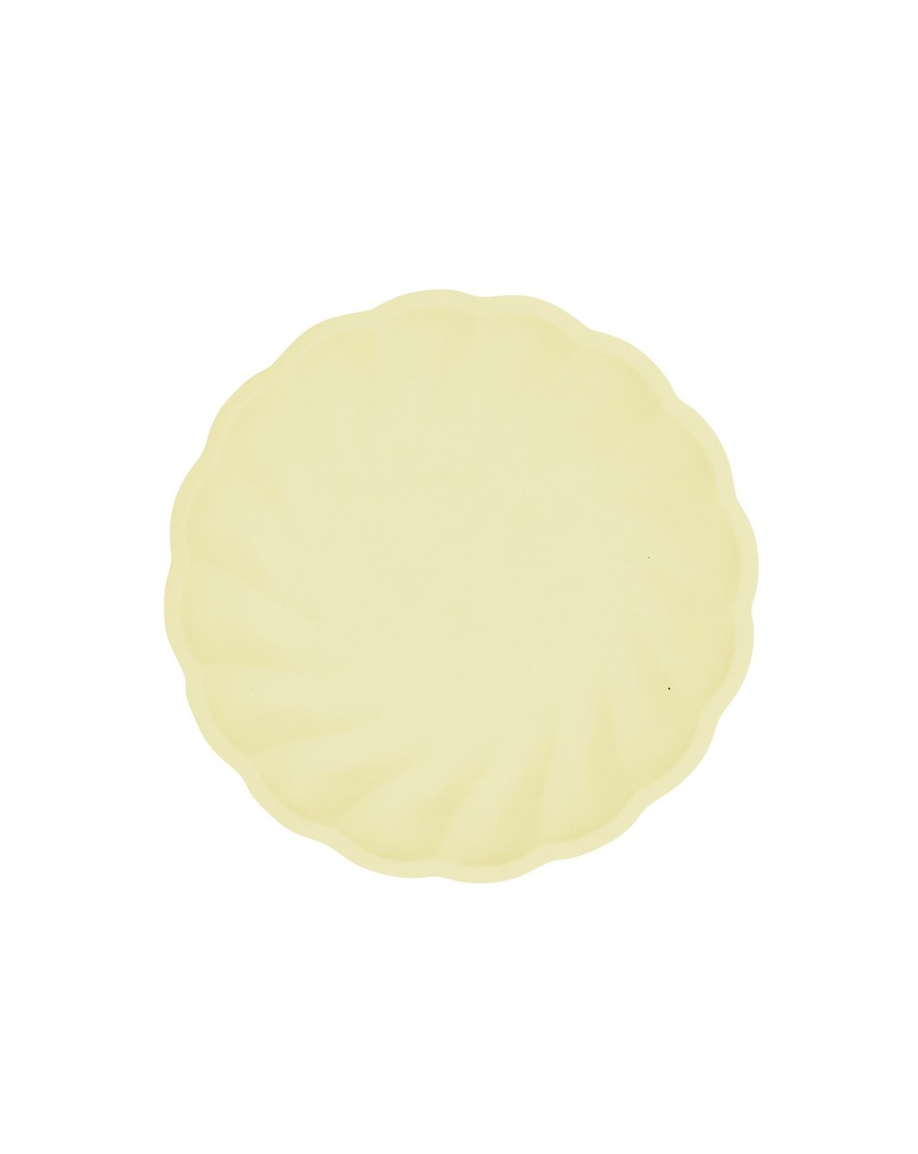 Piatto rotondo vert 19 cm - 6 pezzi -  giallo
