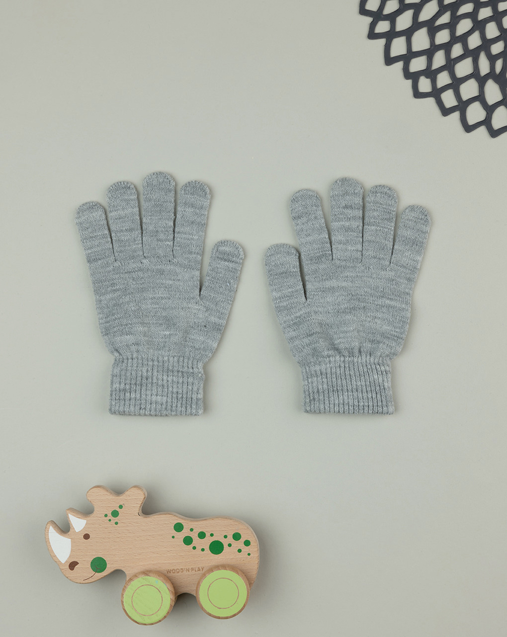 Guanti grigi bambino jurassic world