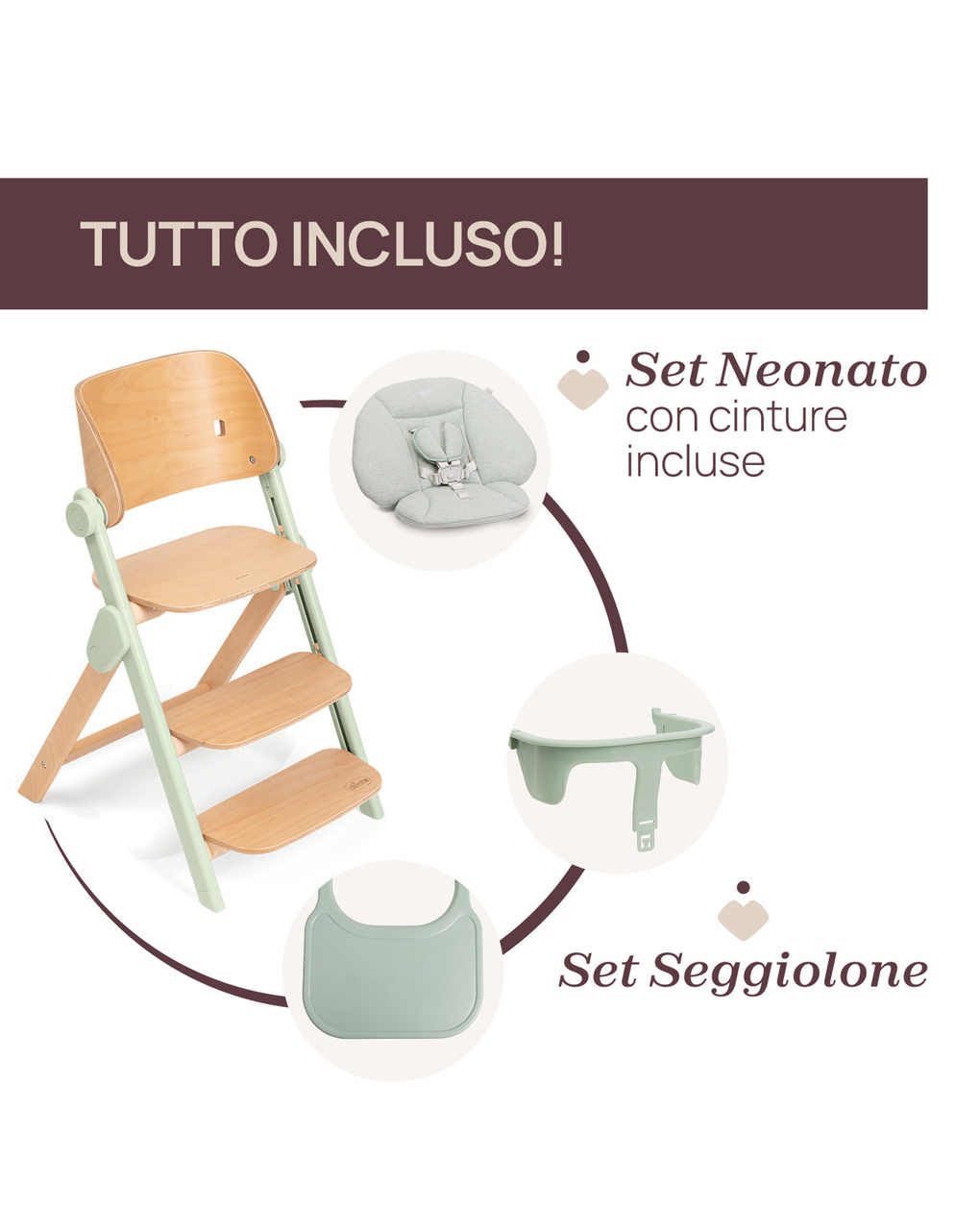 Sedia evolutiva meraviglia olive - chicco