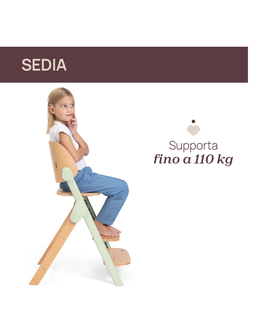 Sedia evolutiva meraviglia olive - chicco