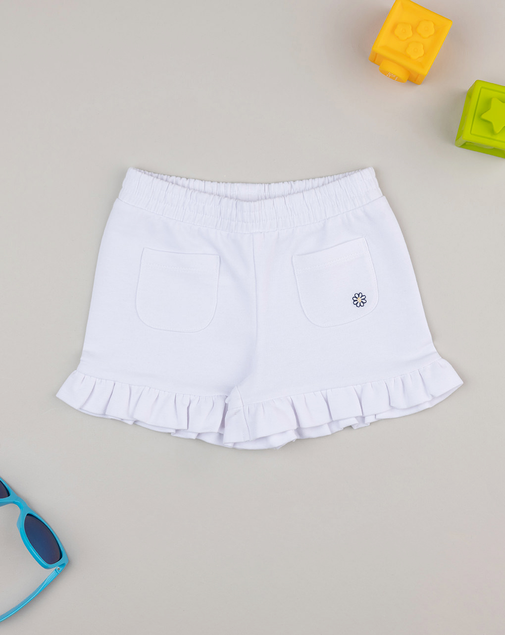 Shorts bimba bianco