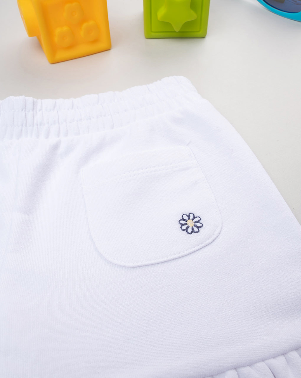 Shorts bimba bianco