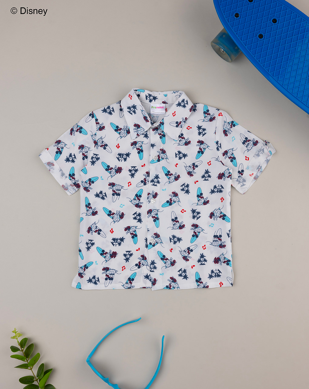 Camicia bimbo fantasia organic cotton