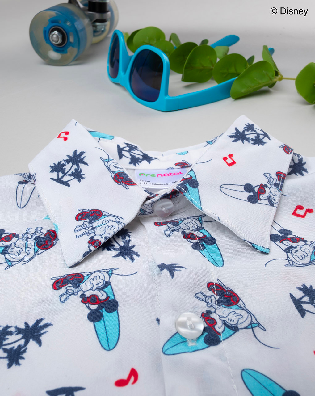 Camicia bimbo fantasia organic cotton