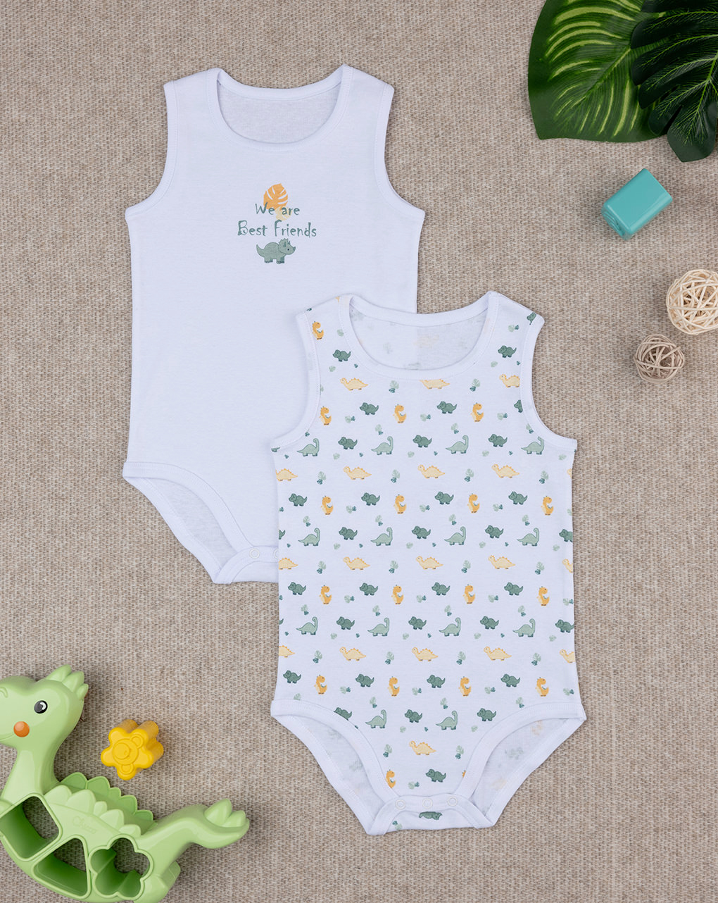 Pack 2 body costina bimbo dinosauri