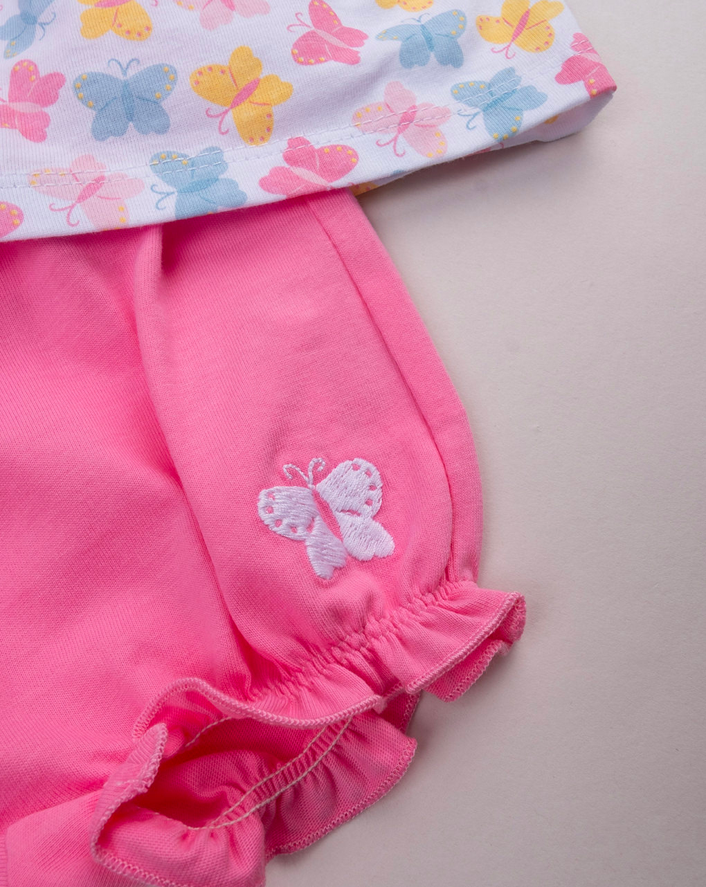 Completo corto bimba farfalle