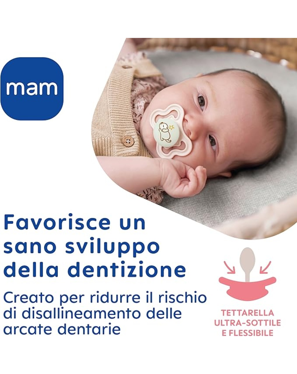 Succhietto mam supreme night 16+m, neutro - mam