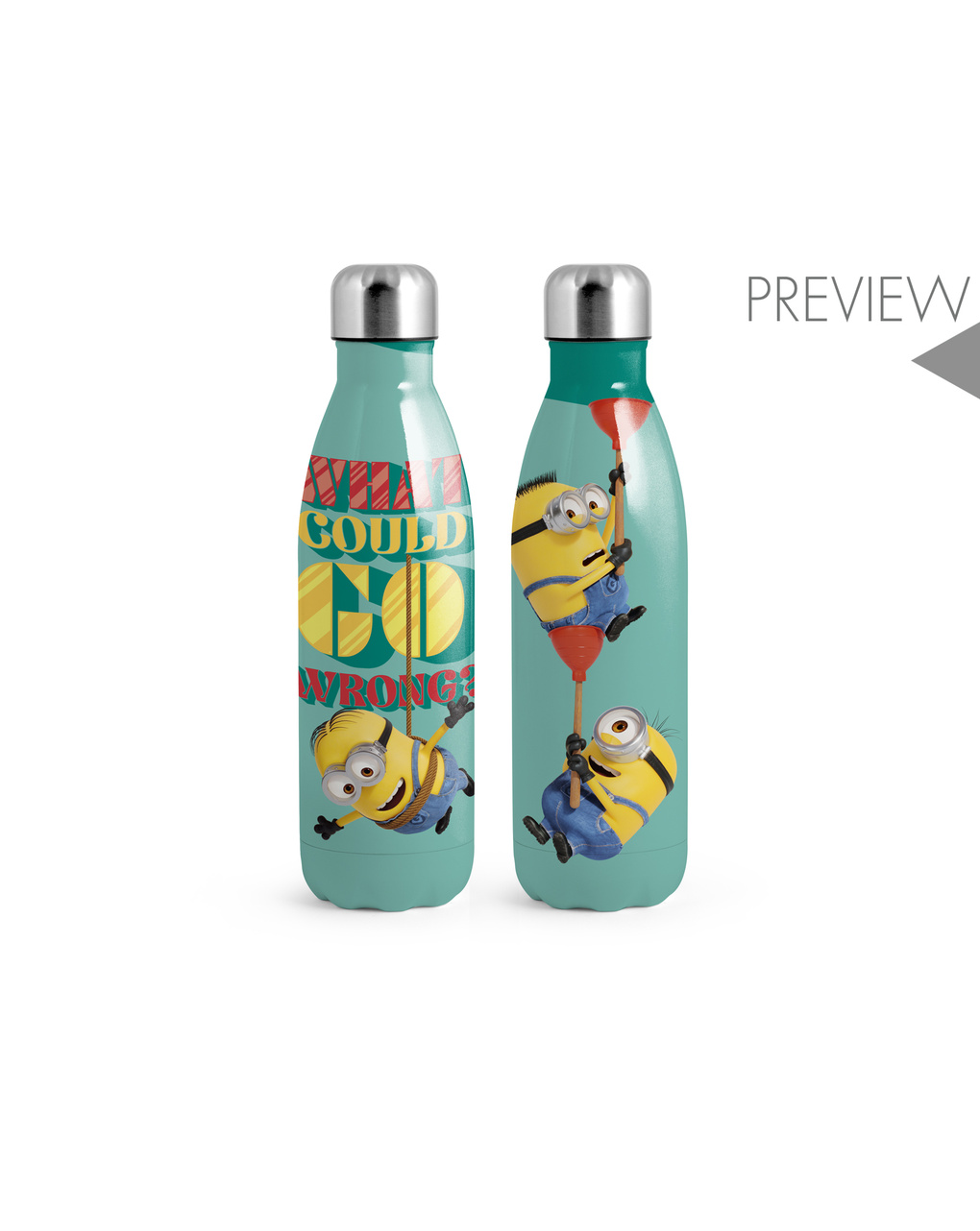 Bottiglia termica in acciaio inox minions 4 lt0,5 - lulabi