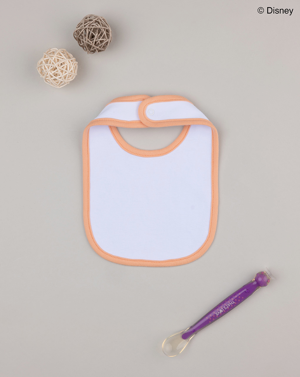 Bavaglino bimbo arancione