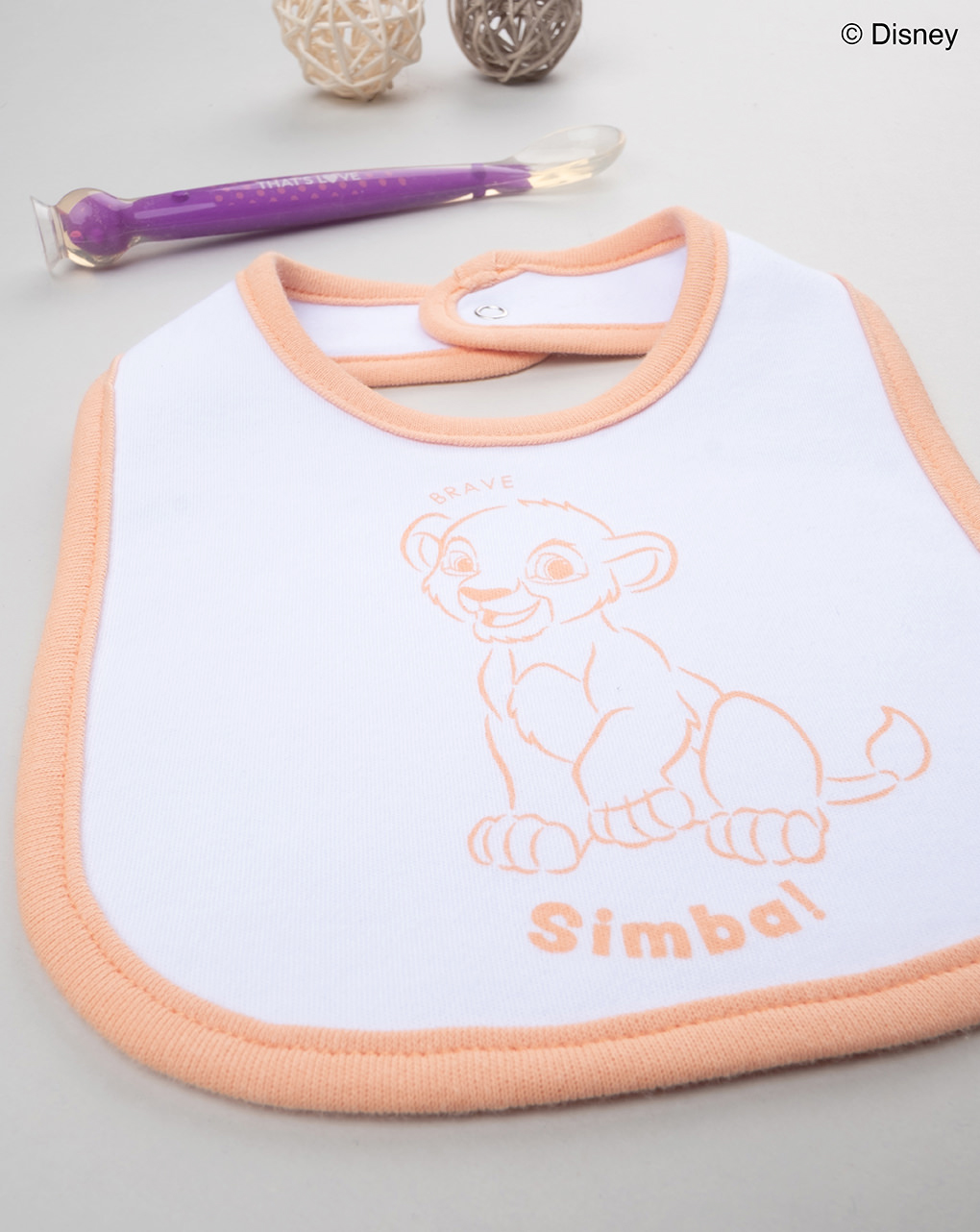 Bavaglino bimbo arancione