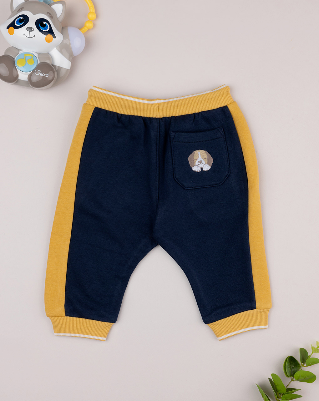 Pantalone bimbo giallo/blu